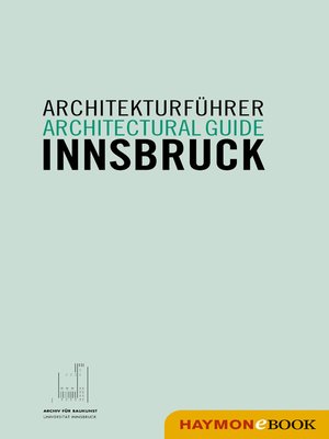 cover image of Architekturführer Innsbruck / Architectural guide Innsbruck